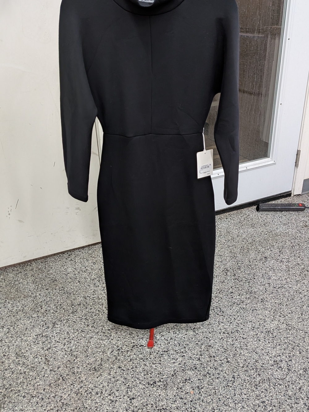 Nordstrom Black Long-Sleeve Sheath Dress